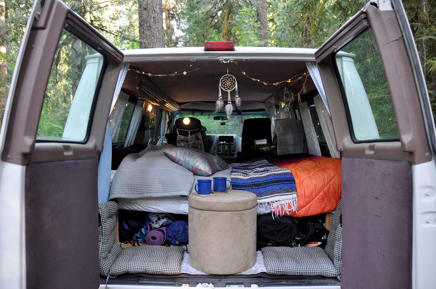 Campervan Gear Packing List Rear Nook