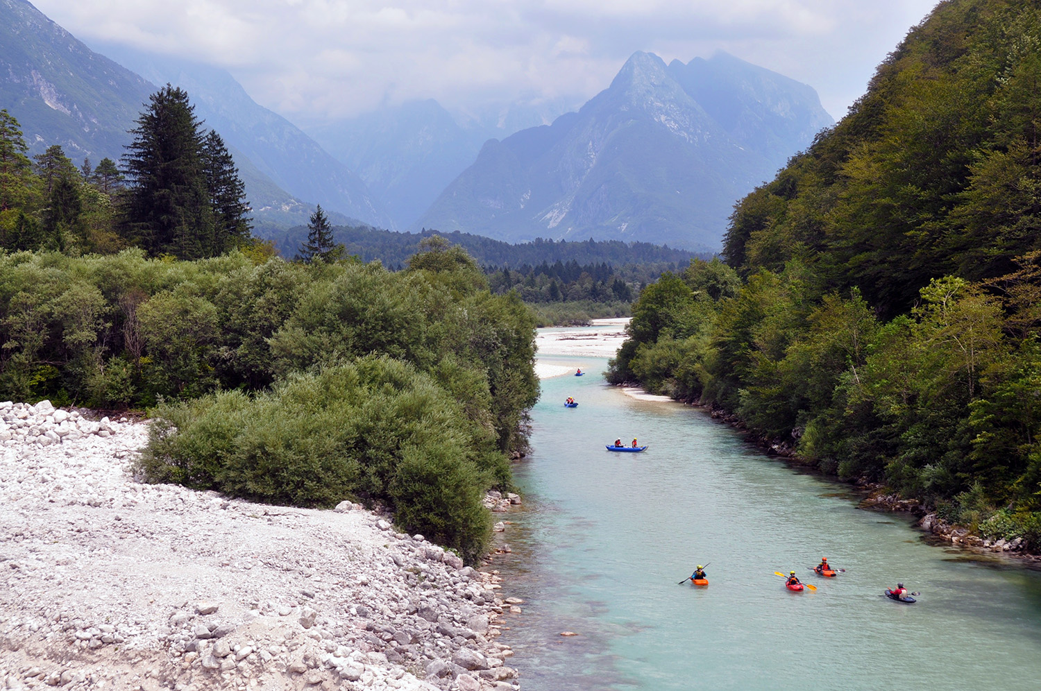 Whitewater kayaking Bovec Slovenia Eastern Europe Highlights