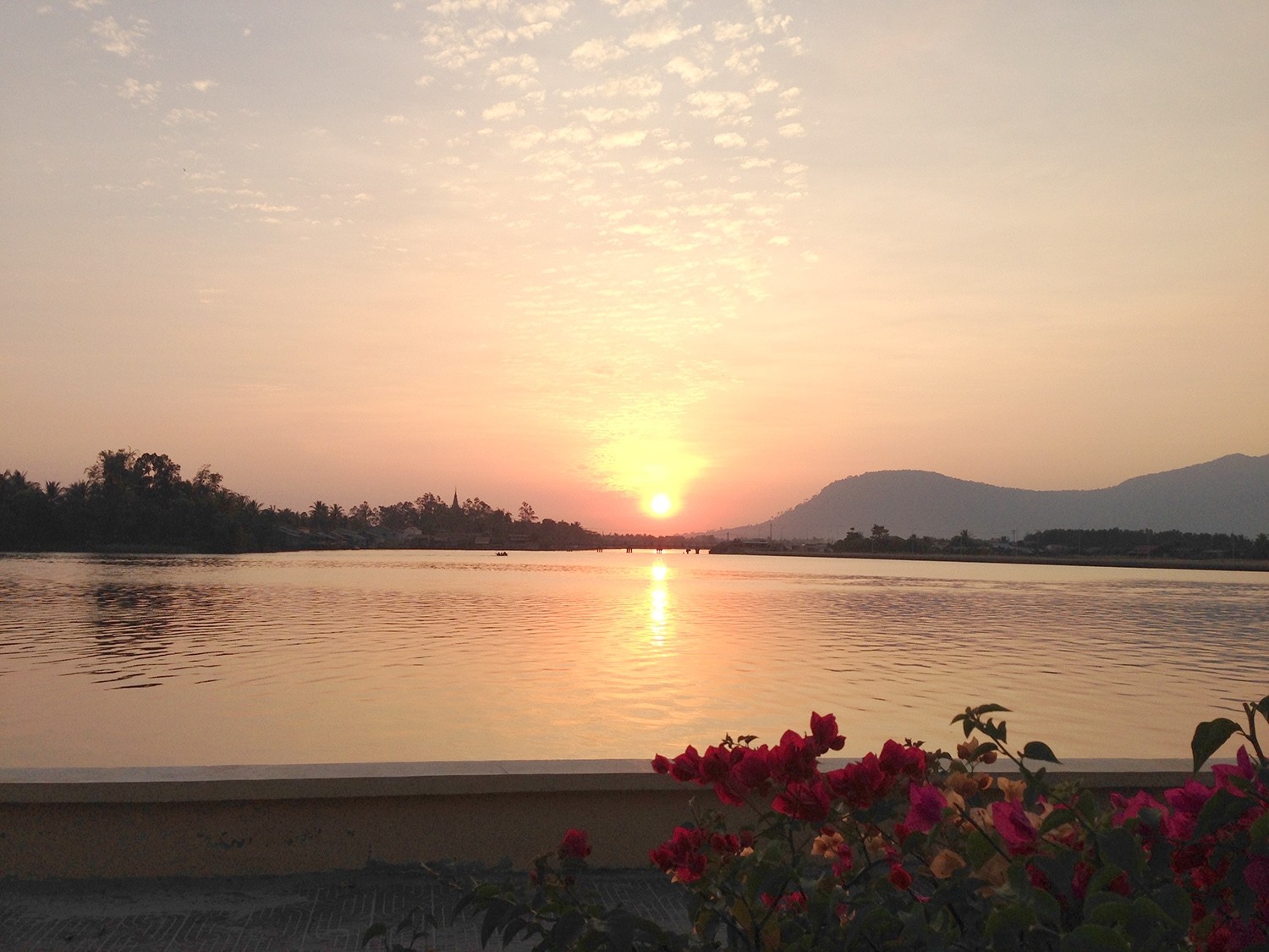 Two Weeks in Cambodia Itinerary Kampot Sunset