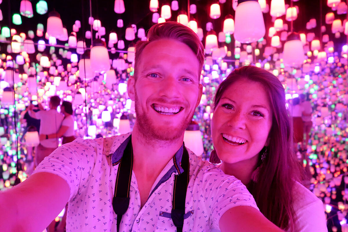 The teamLab Borderless Digital Art Museum (in Tokyo) has hours and hours of indoor fun!
