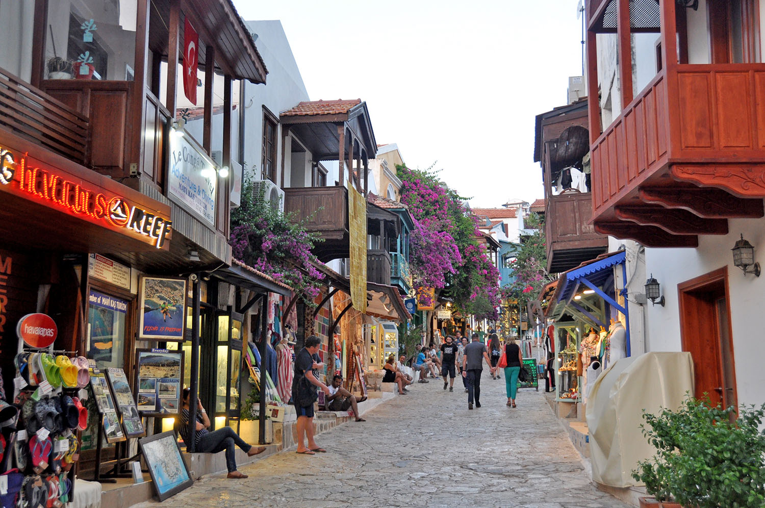 Is Turkey safe to travel right now? Street in Kas