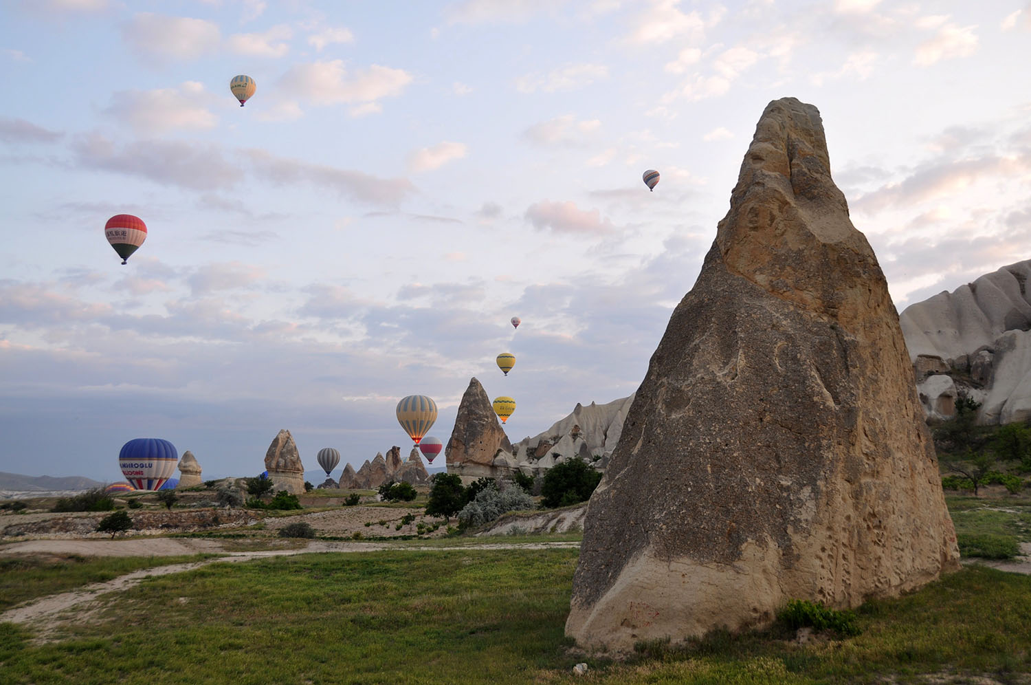 Rocks Hot Air Balloon Ride in Cappadocia Turkey with Turkiye Balloons