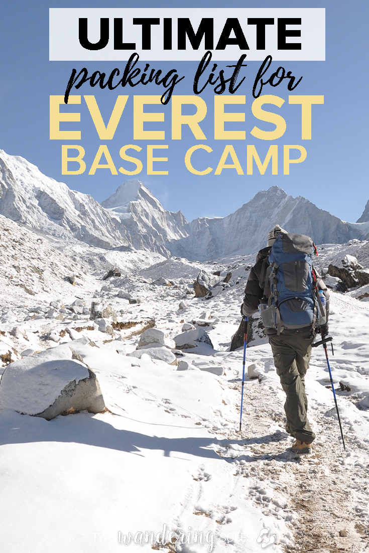 Everest Base Camp Packing List