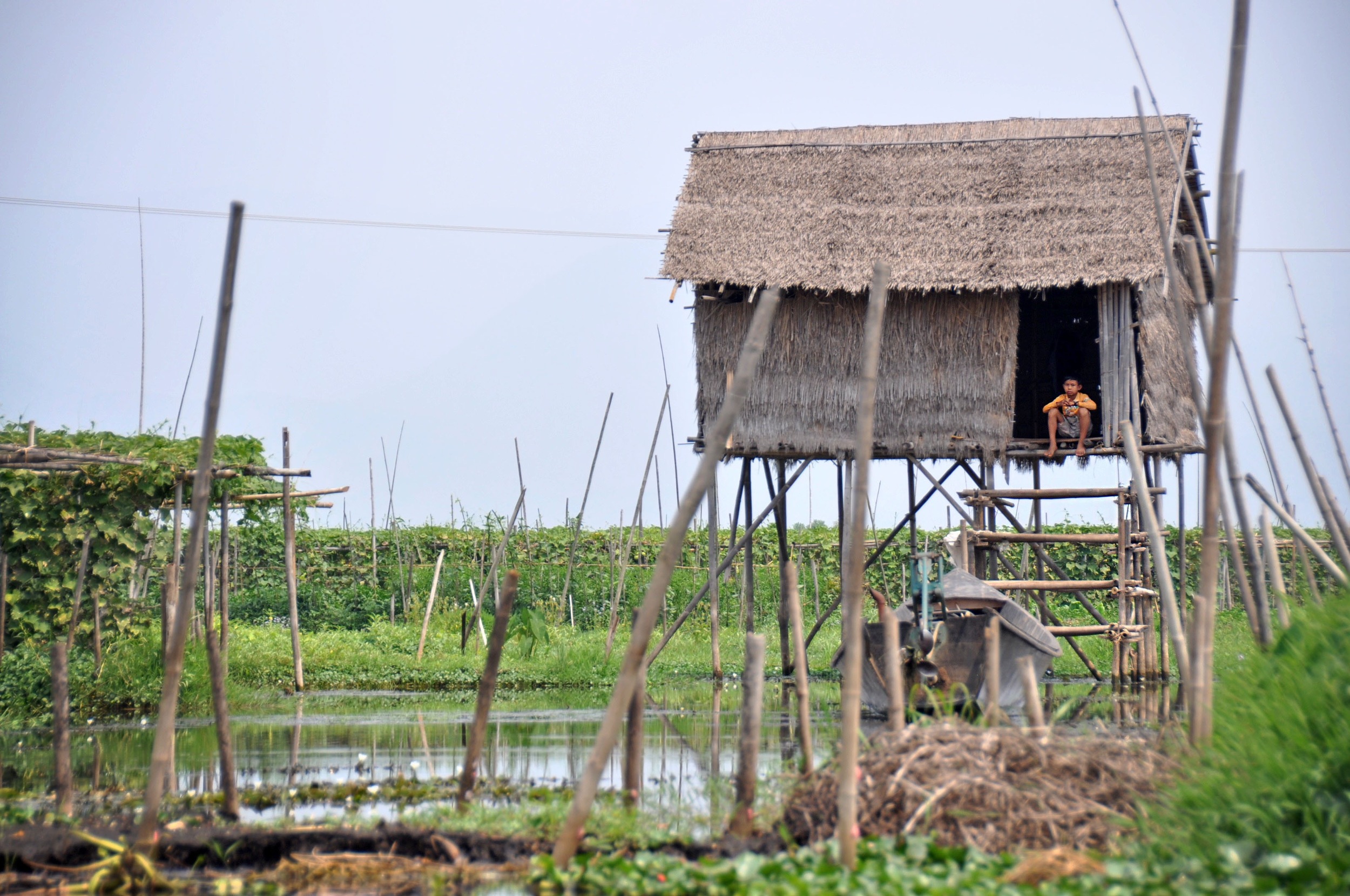 Myanmar Stilt House Inle Lake