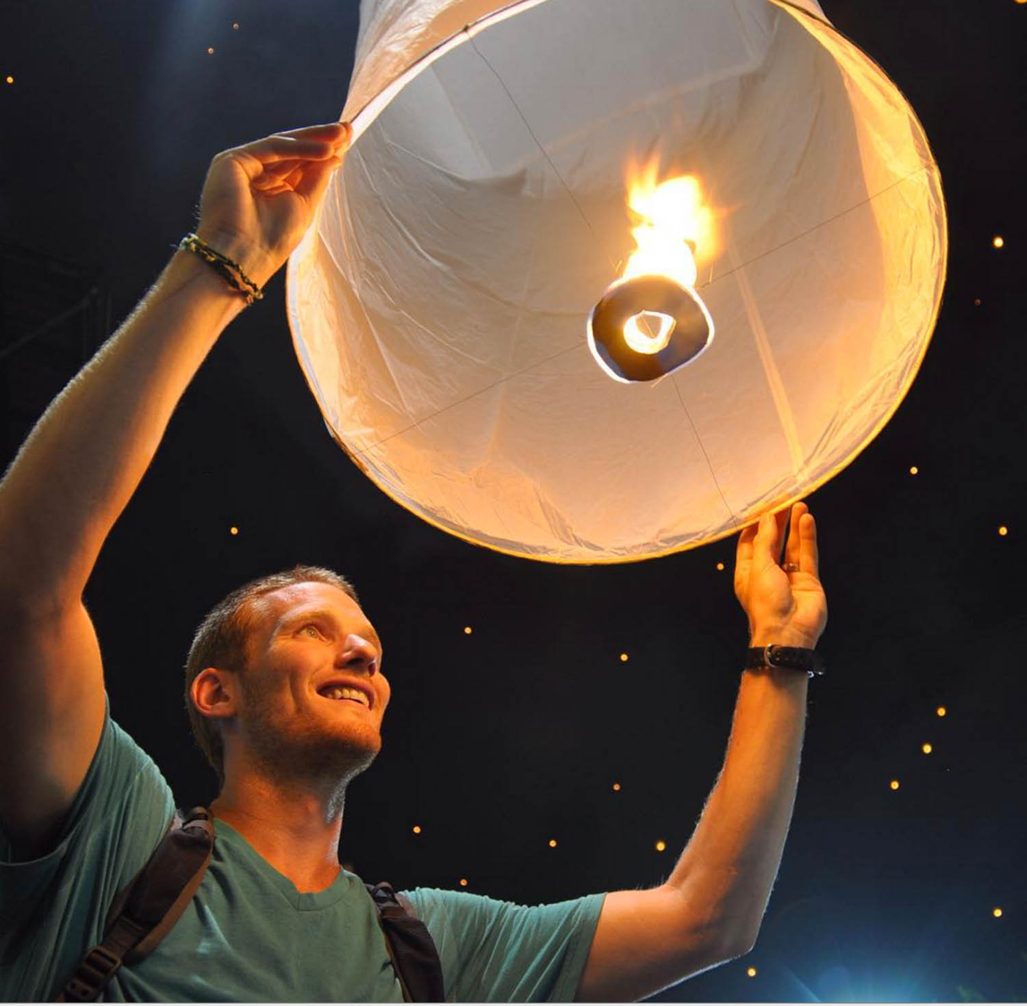 Yi Peng Wish Lantern Chiang Mai Thailand