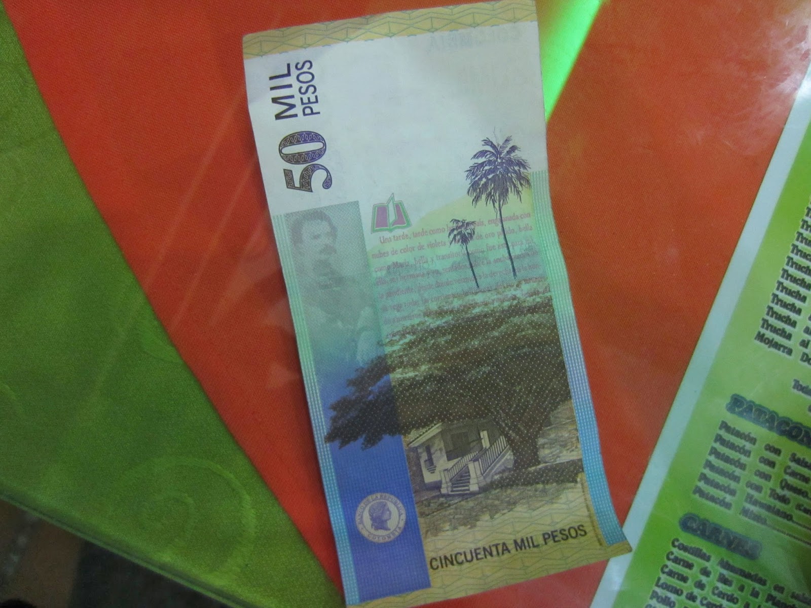 Wax palms are a symbol of Colombia, and are even pictured on the currency.