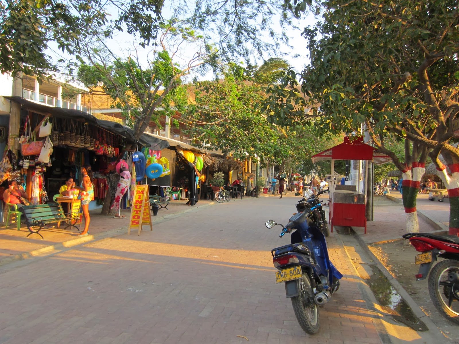 The main street in Taganga