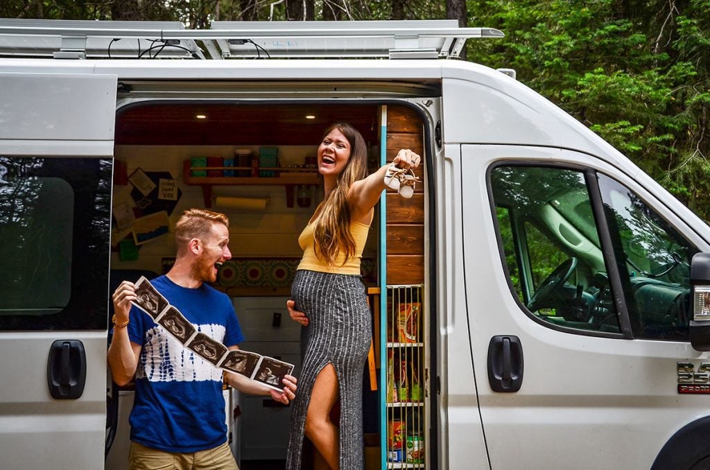 Campervan Pregnancy Announcement