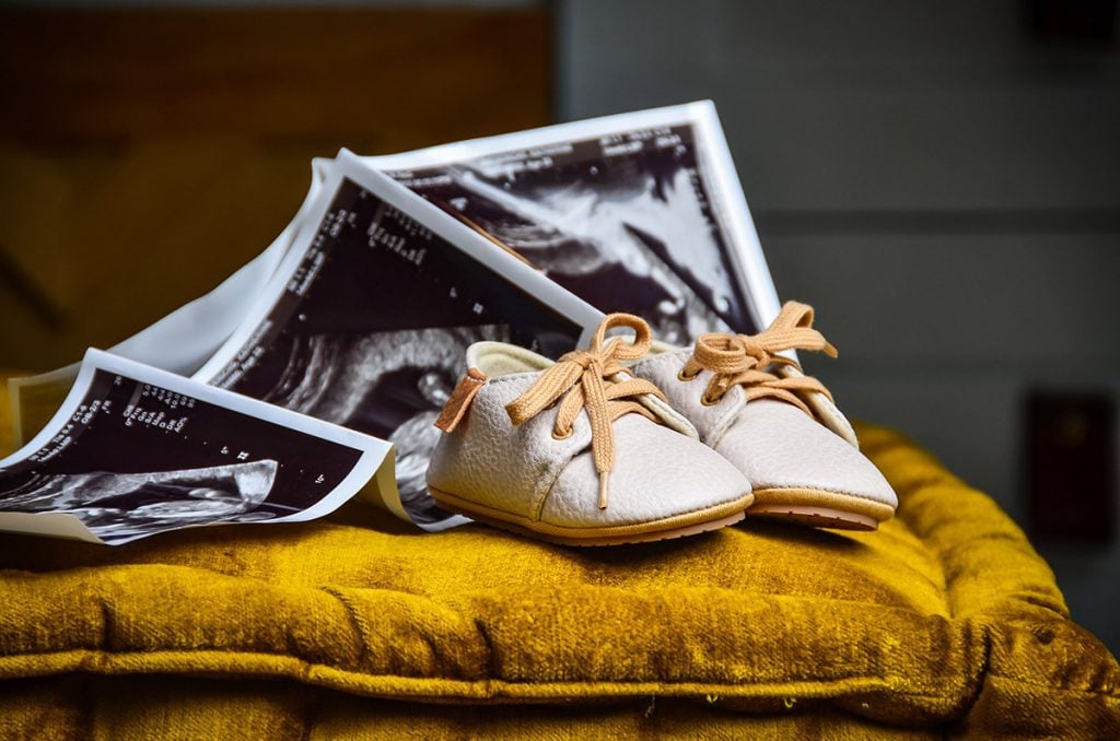 Campervan pregnancy announcement