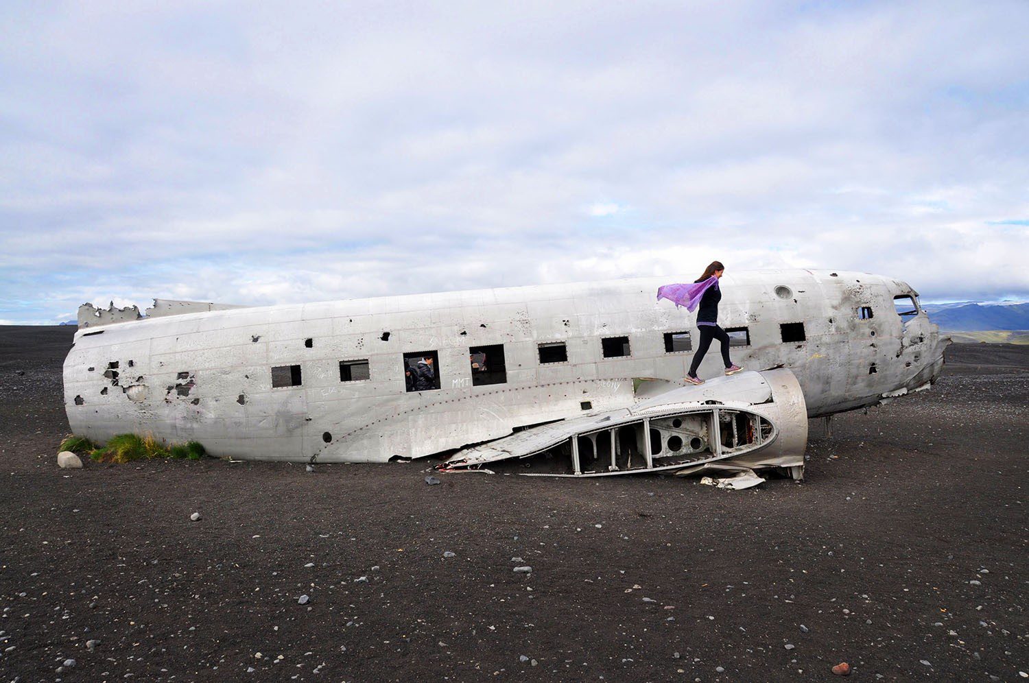 Airplane wreck Iceland