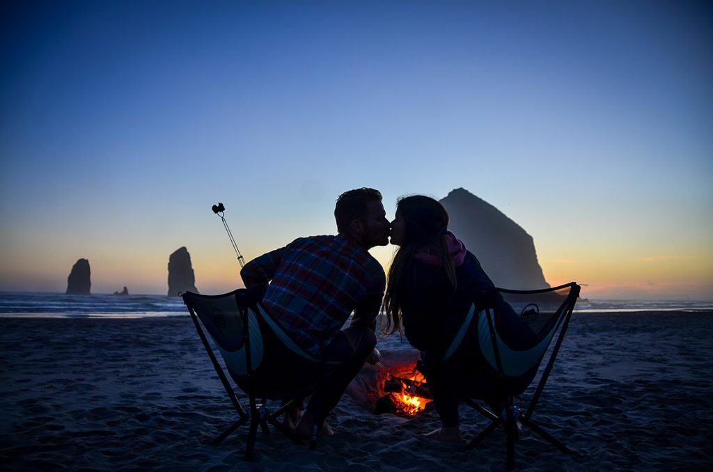 Bonfire at Cannon Beach, Oregon