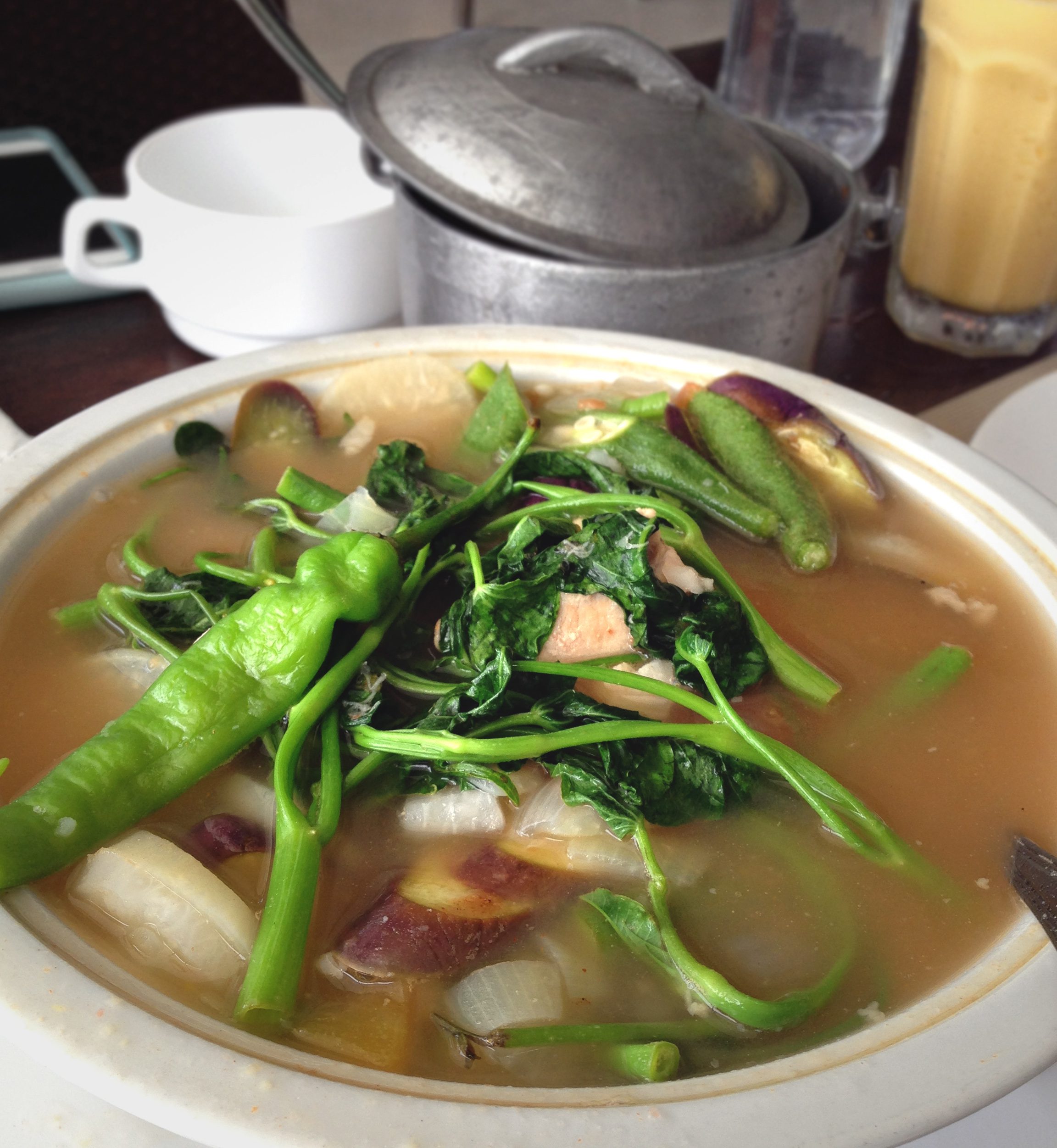 Filippino Sinigang Stew - one of our favorite local dishes