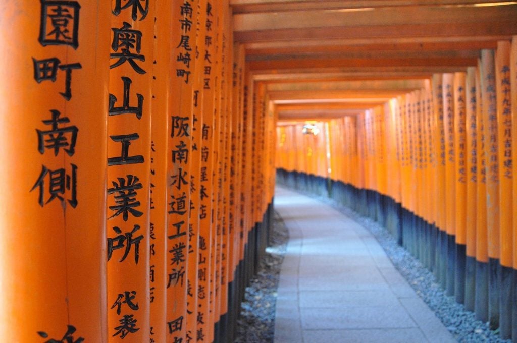 Fushimi Inari Shrine Orange Gates Kyoto Japan