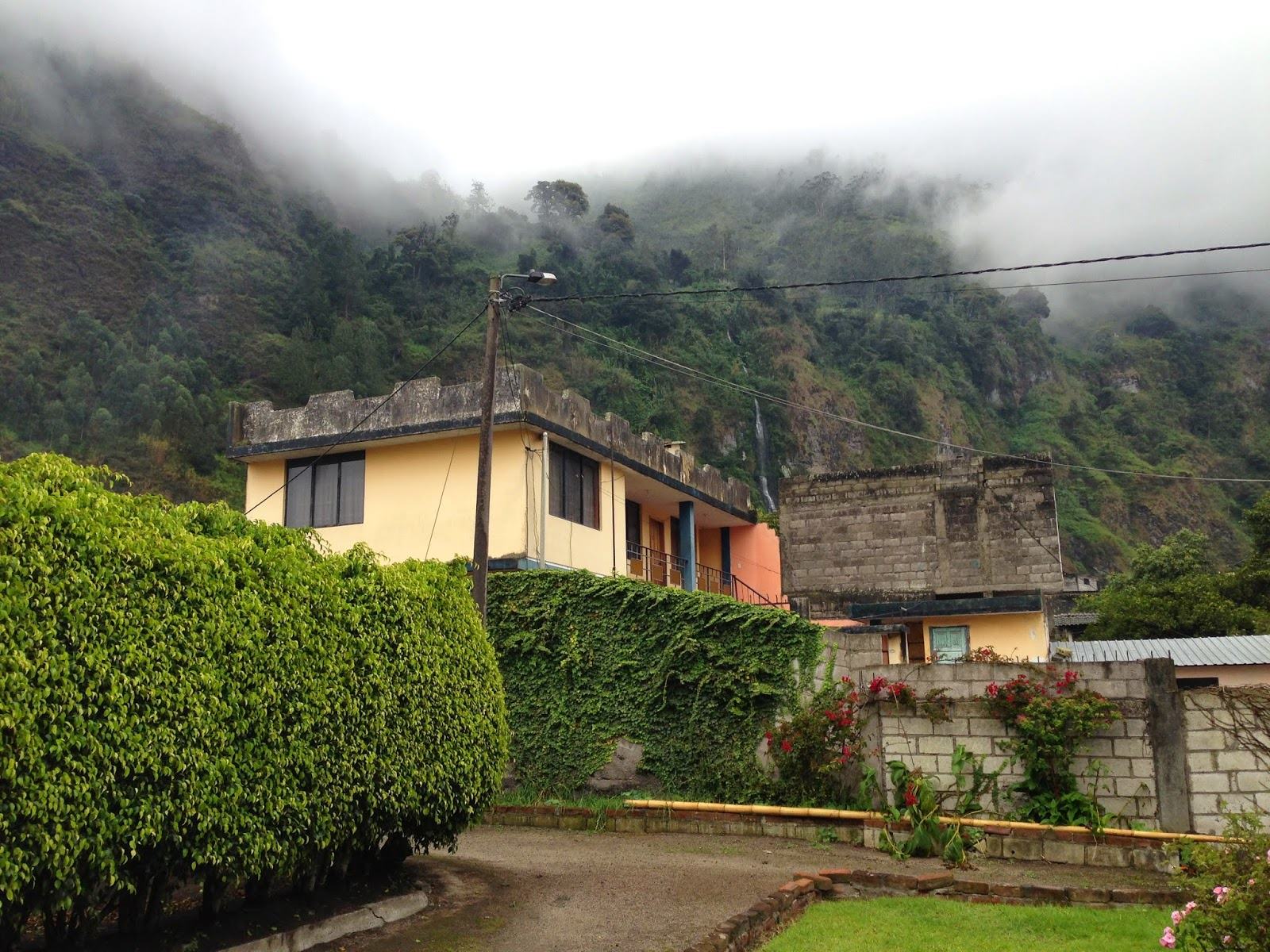 View of the mountain from the hostel.