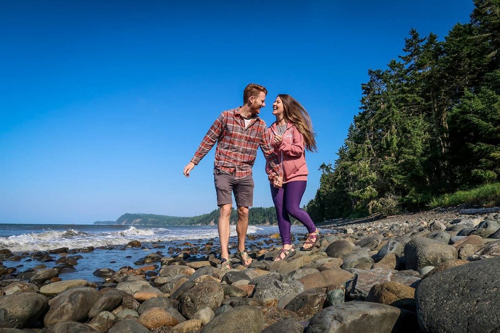 Washington state wild beach