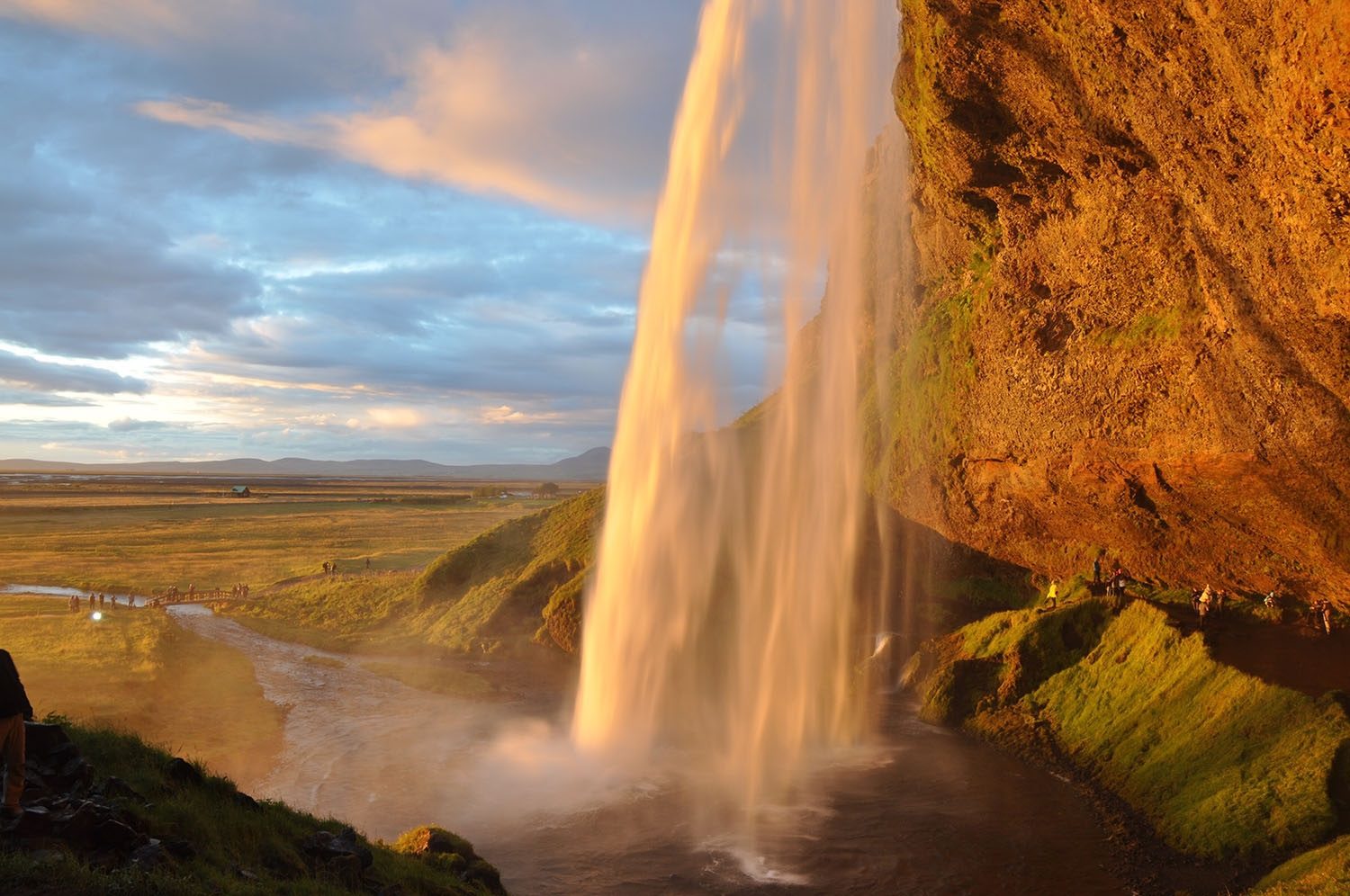 Iceland Waterfall Sunset