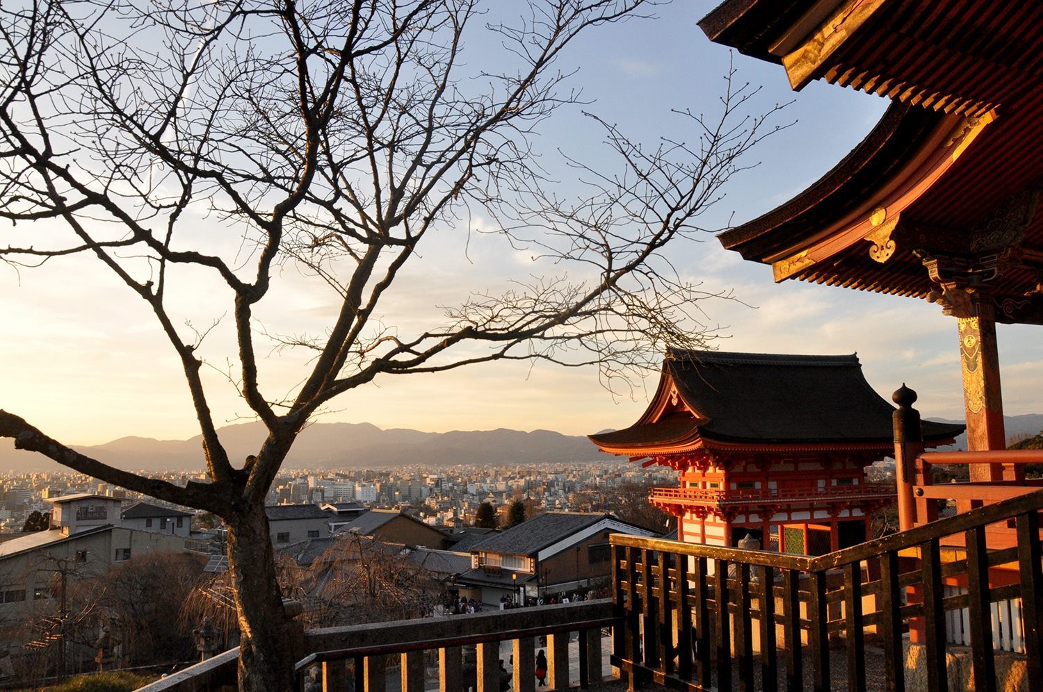 Kyoto at sunset