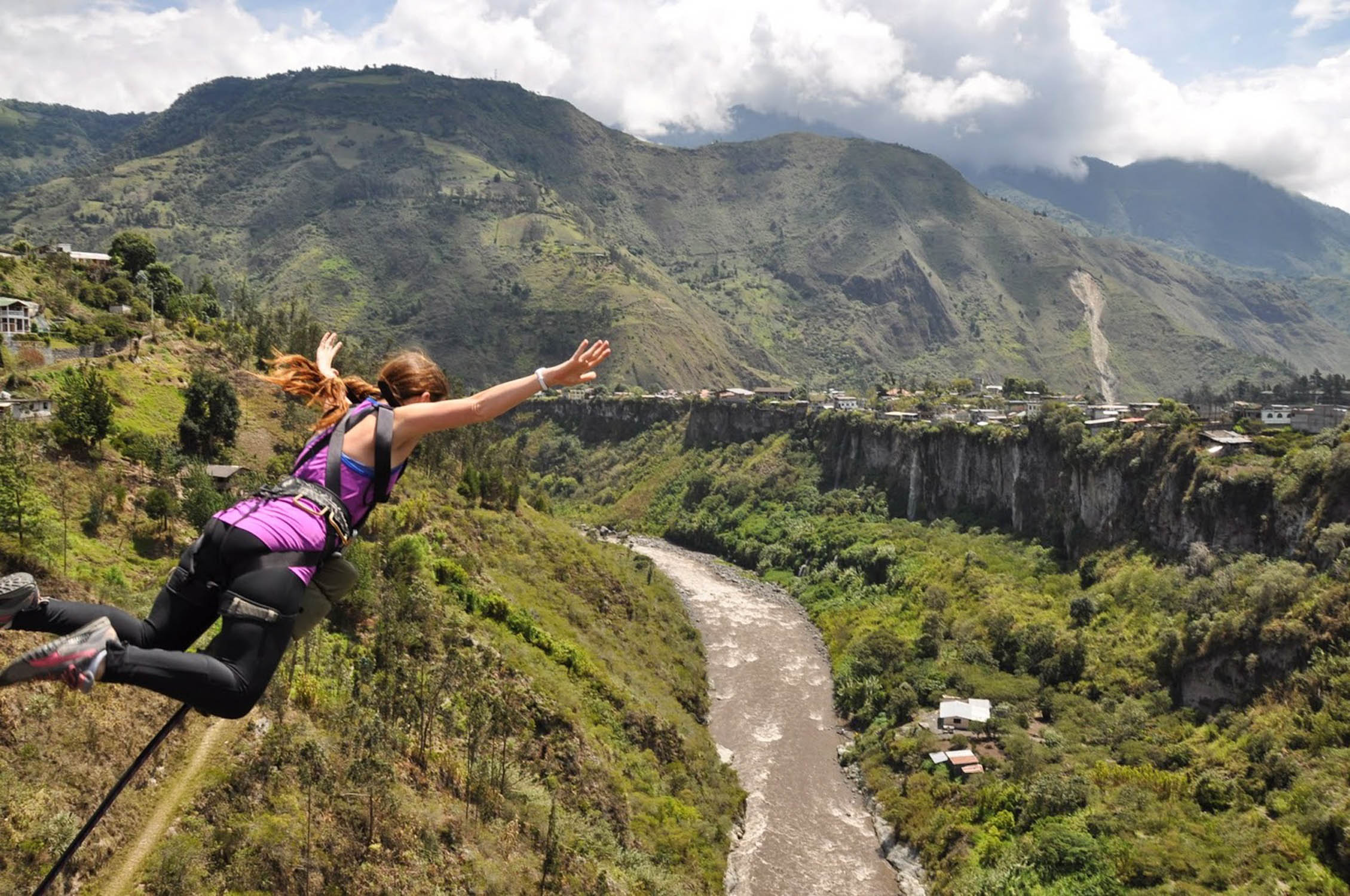 Puenting Swing Jump Banos Ecuador