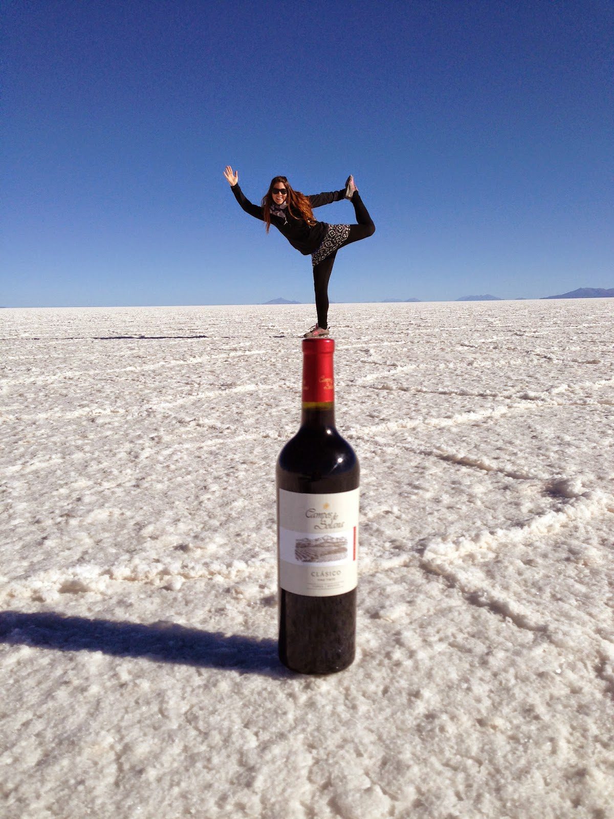 Salar De Uyuni Bolivia Red Planet Wine dancer