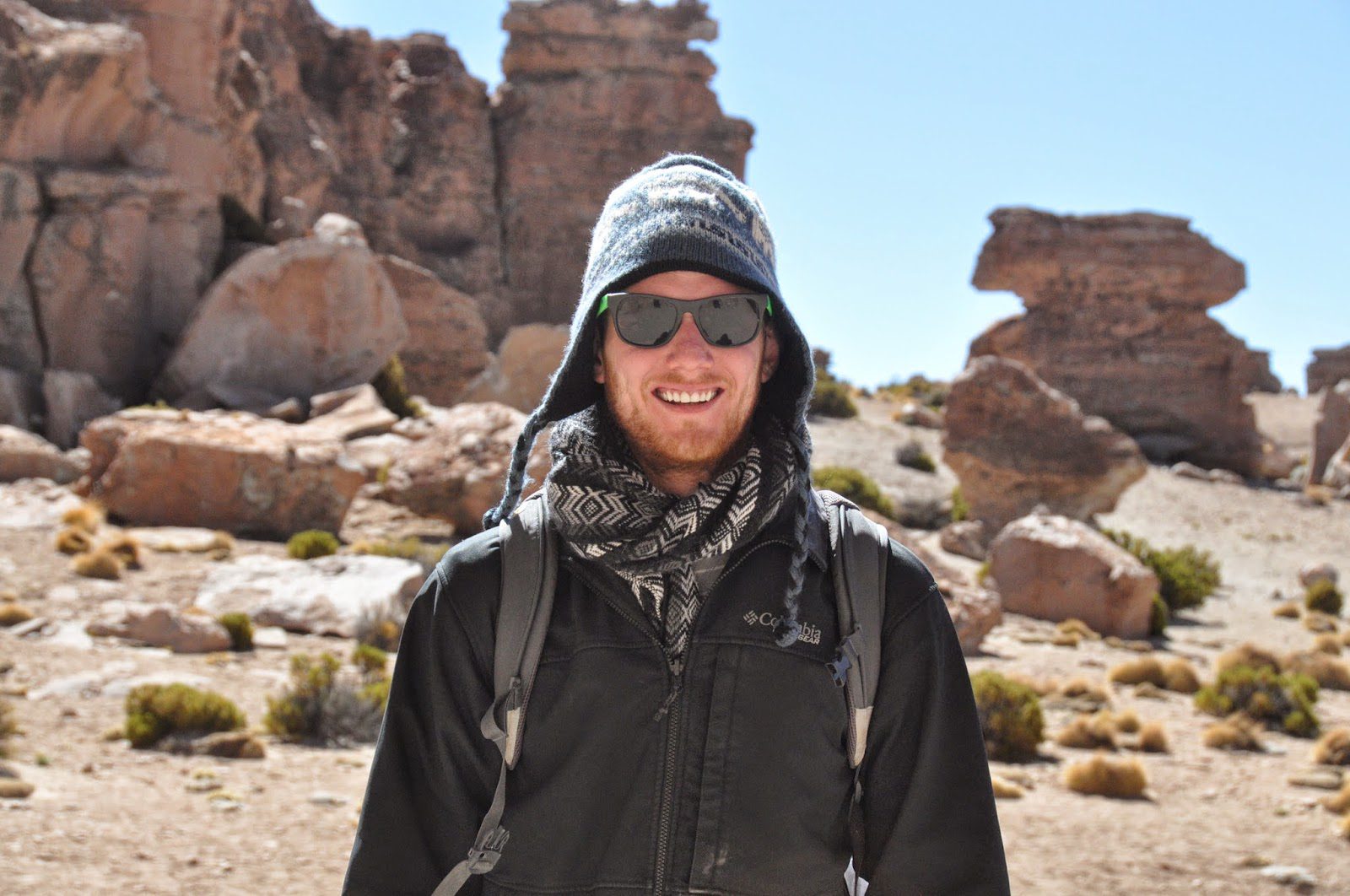 Salar de Uyuni Ben with sunglasses