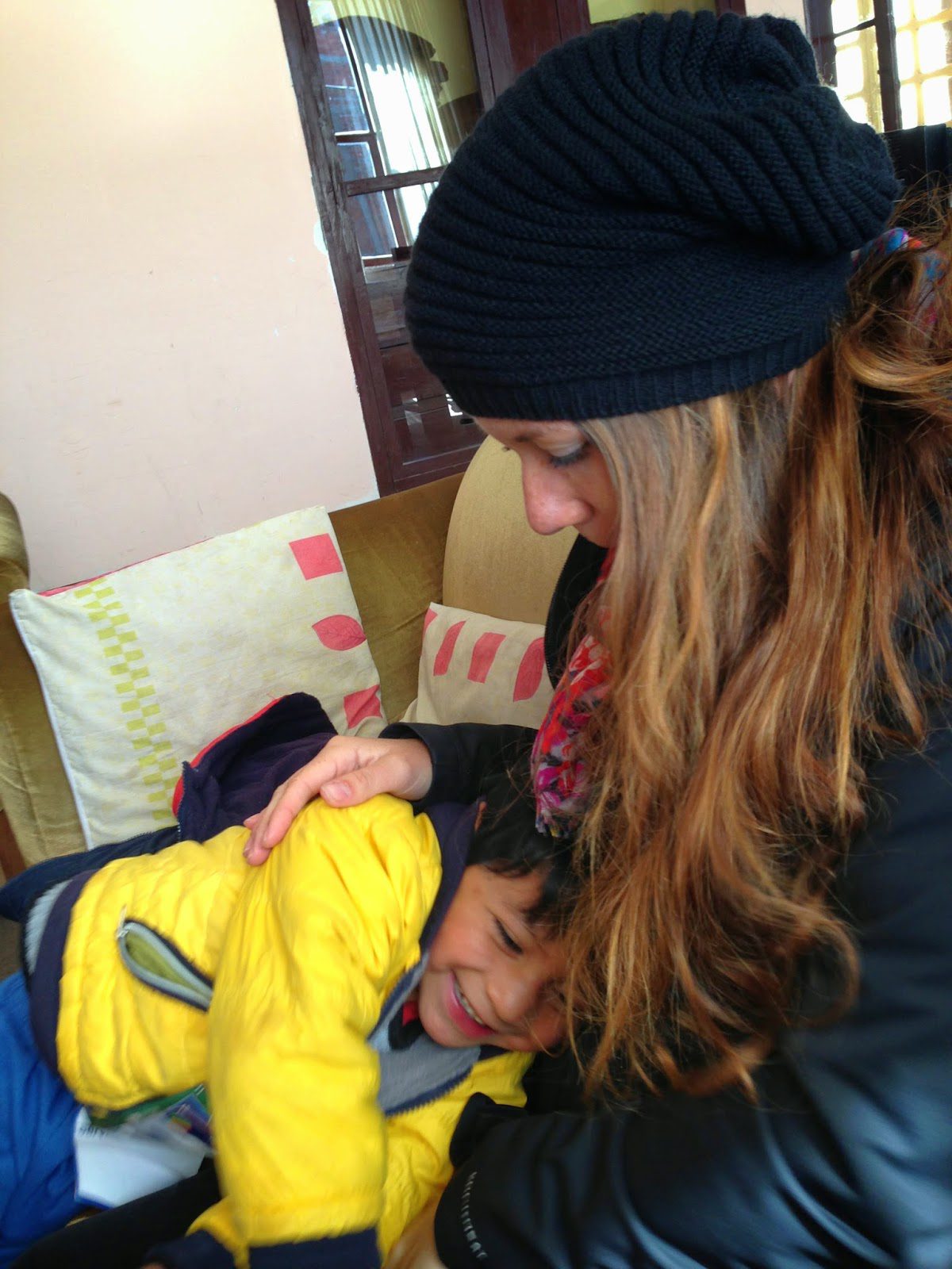 The only other thing to do in Uyuni besides drinking wine? Playing with Tonio, the adorable little boy who was the son of our hotel’s cleaning lady.