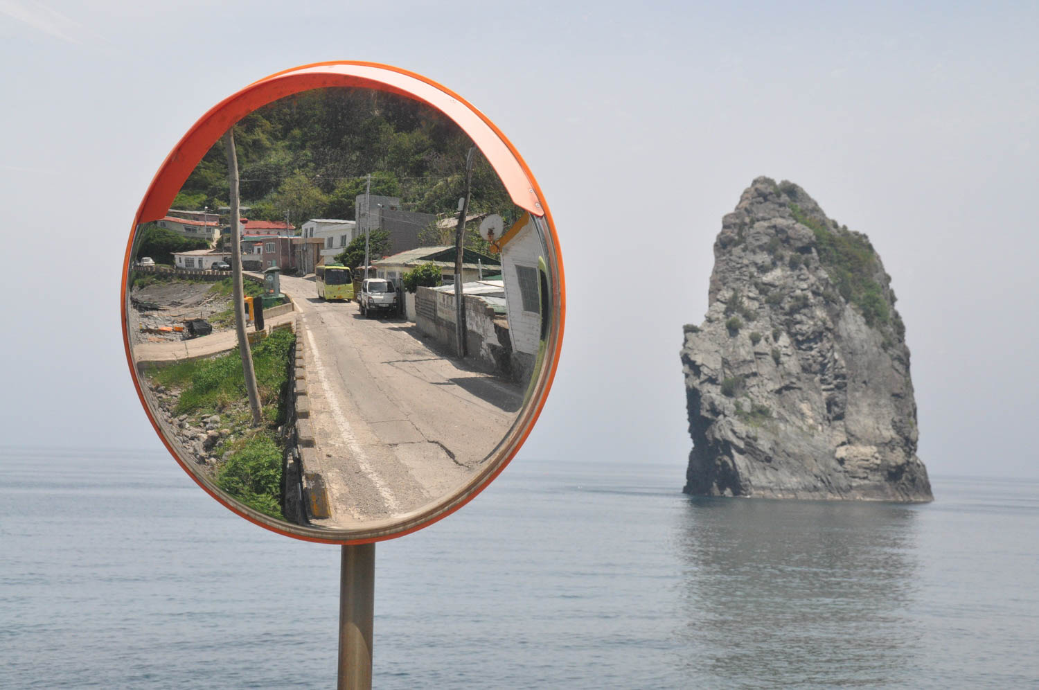 Ulleungdo Island Korea Reverse Mirror rock