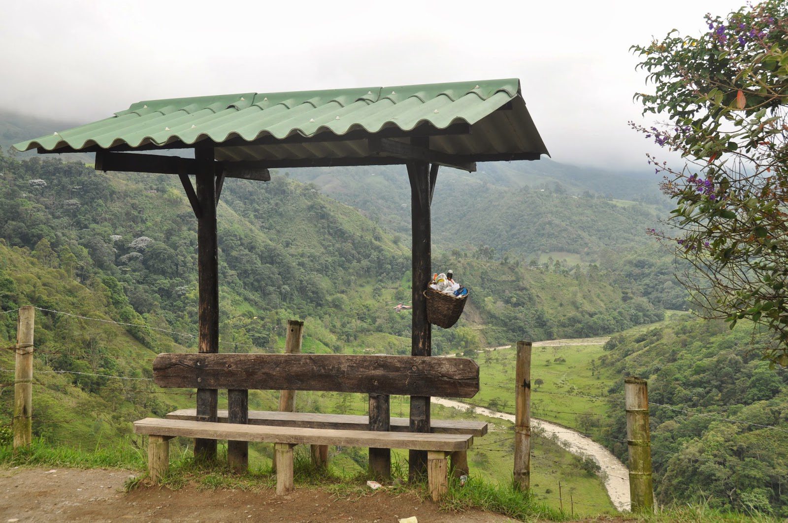 The most scenic bus stop I have ever seen.