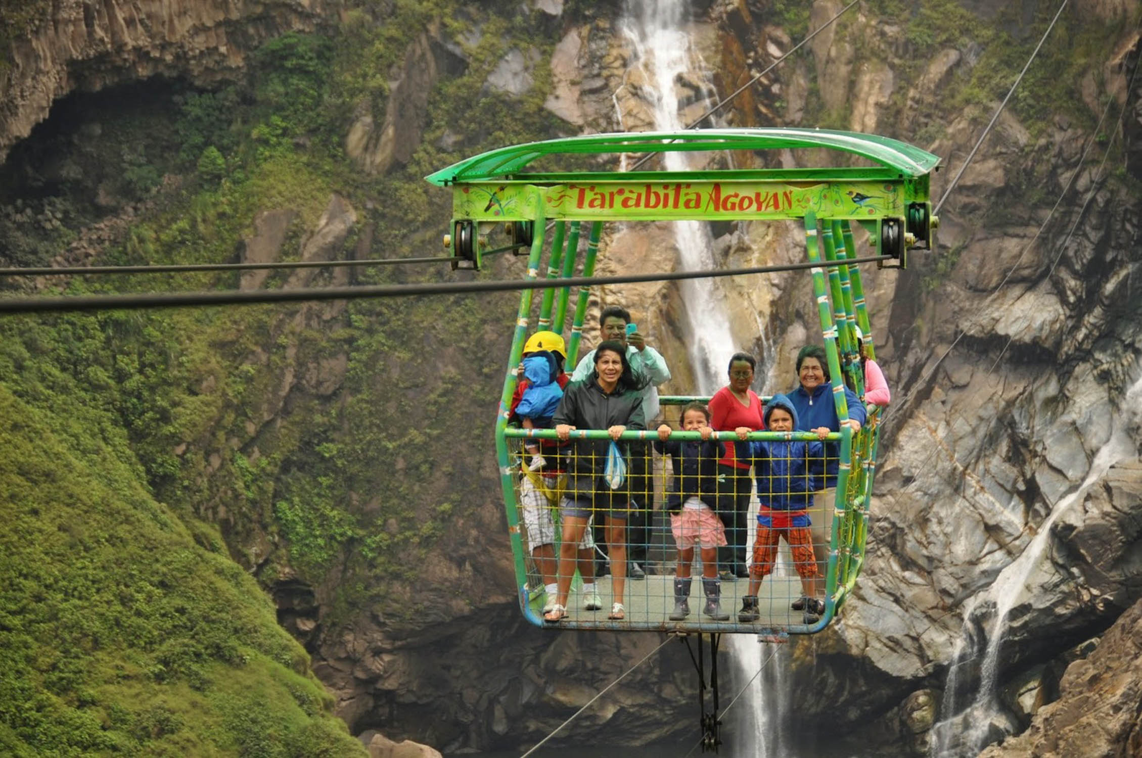 Routa de las Cascadas Banos Ecuador