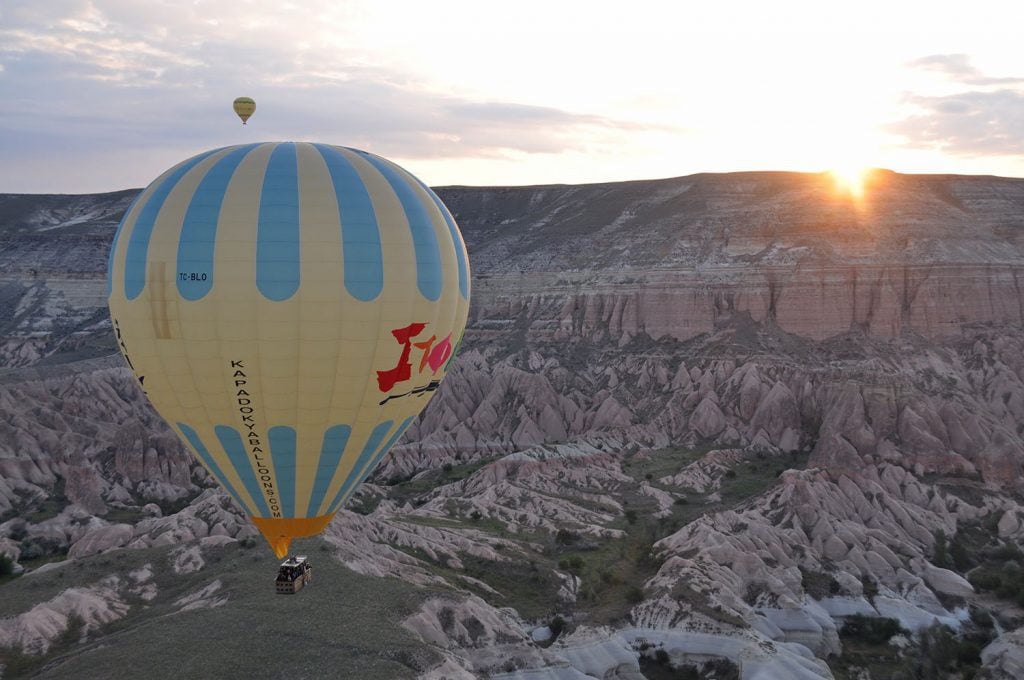 Hot Air Balloon Ride in Cappadocia Turkey with Turkiye Balloons