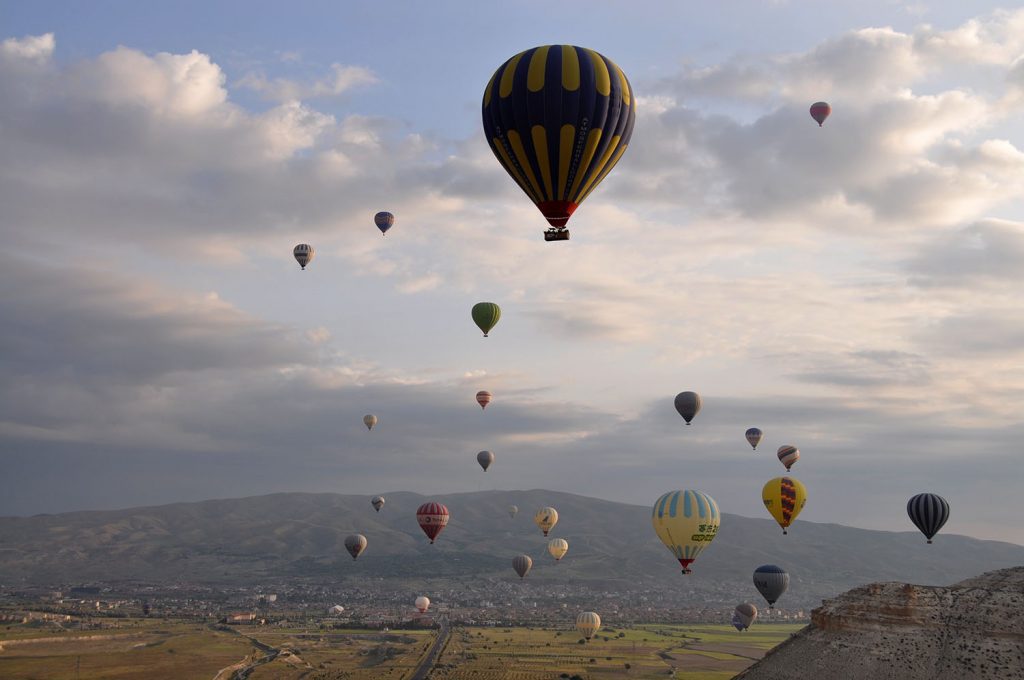Hot Air Balloon Ride in Cappadocia Turkey with Turkiye Balloons