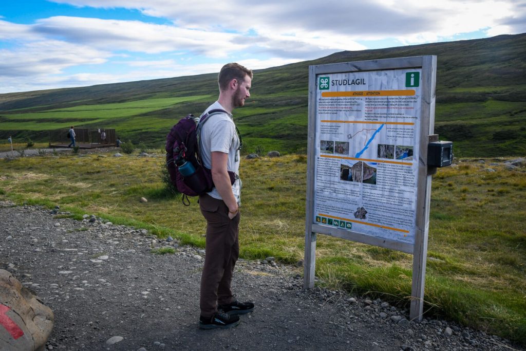 Ben at Stuðlagil Canyon