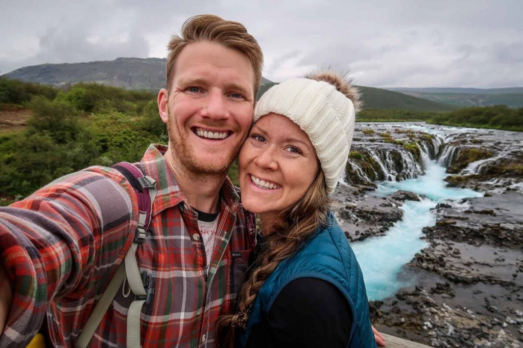 Visiting Bruarfoss Golden Circle Iceland