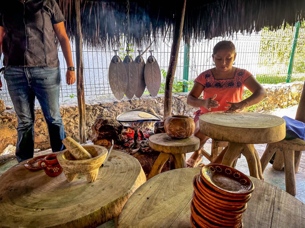 Chef Rosalie cooking experience in Yutacan Mexico