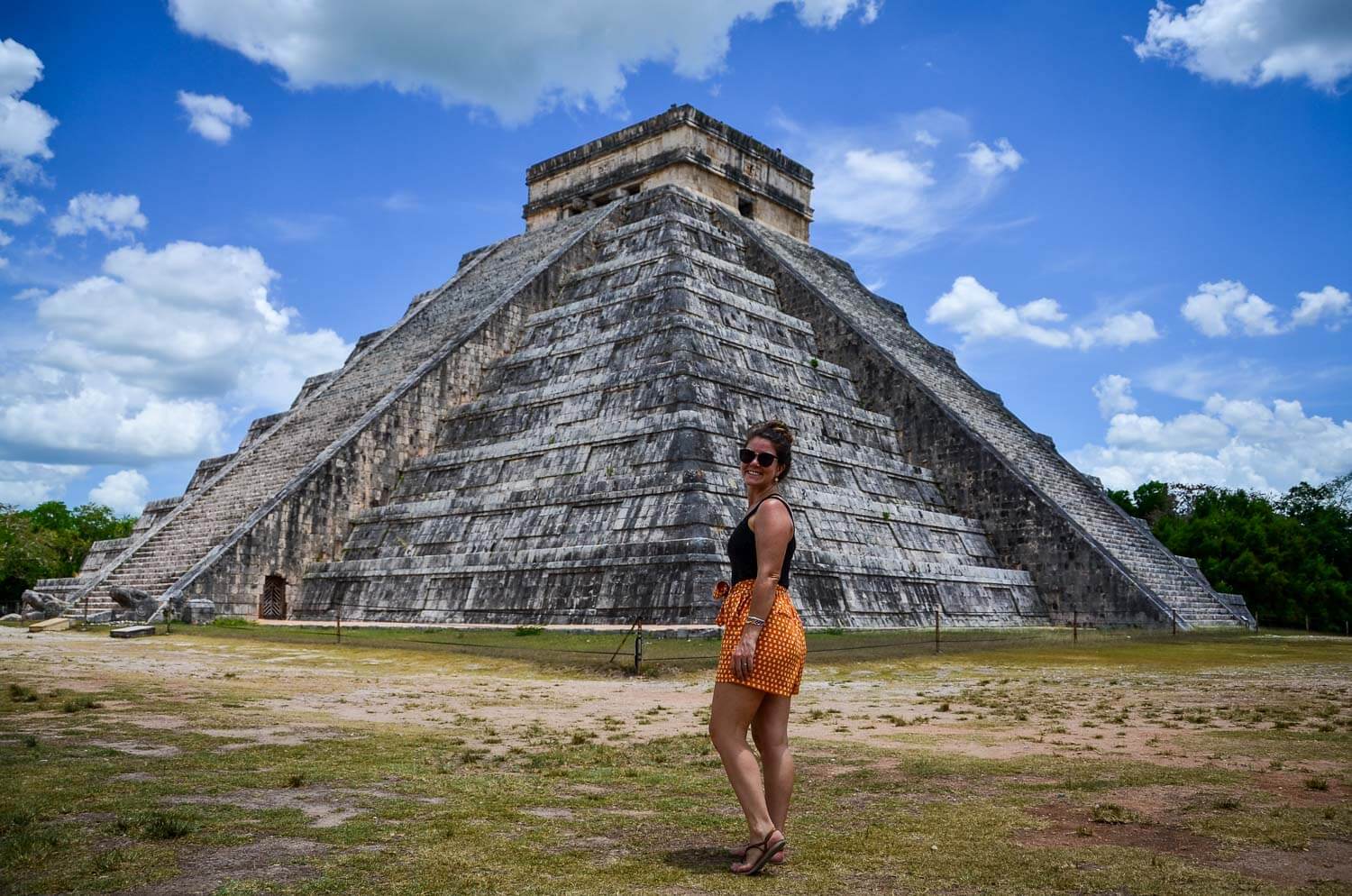 El Castillo, the largest pyramid of the Chichen Itza ruins