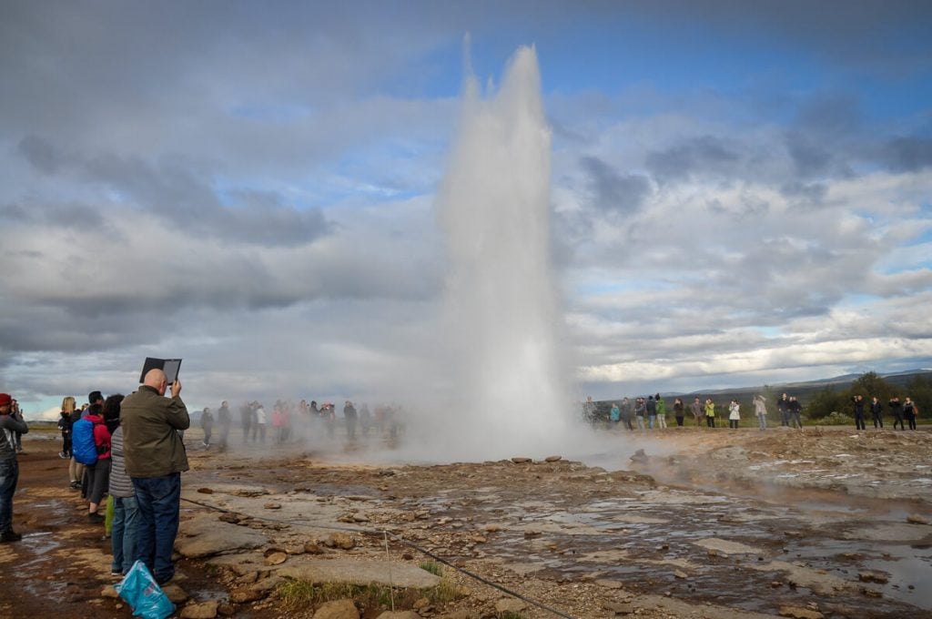 Geysir on the Golden Circle Iceland