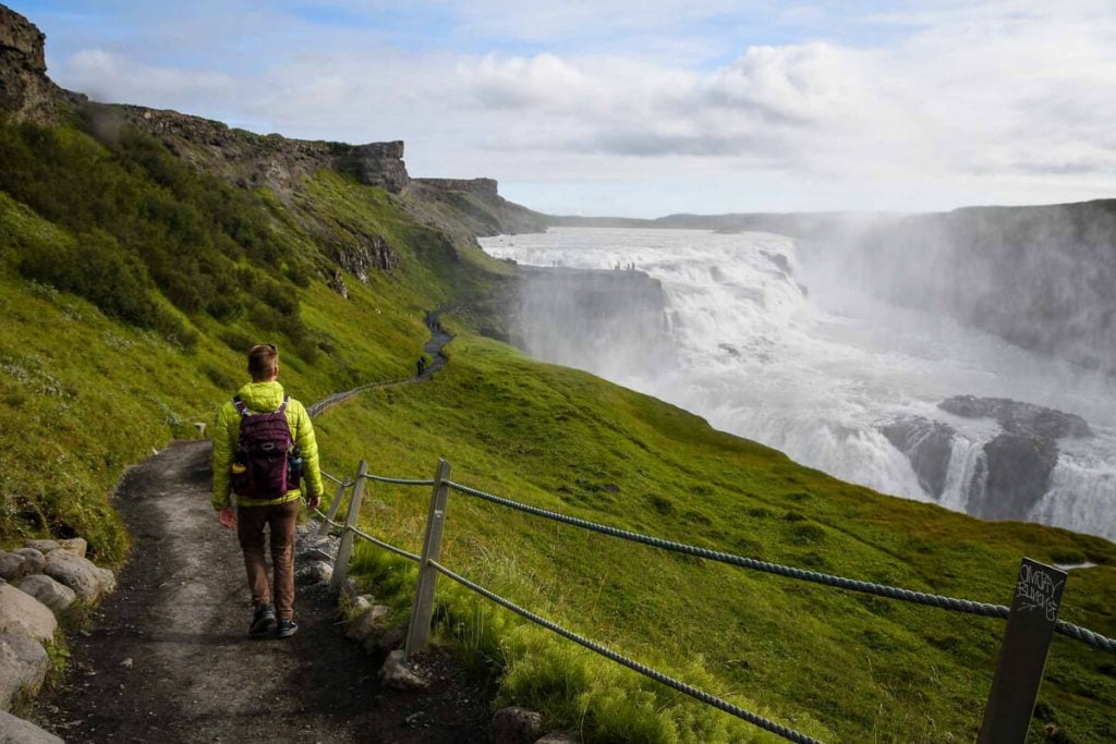 Visiting Gullfoss Falls Iceland