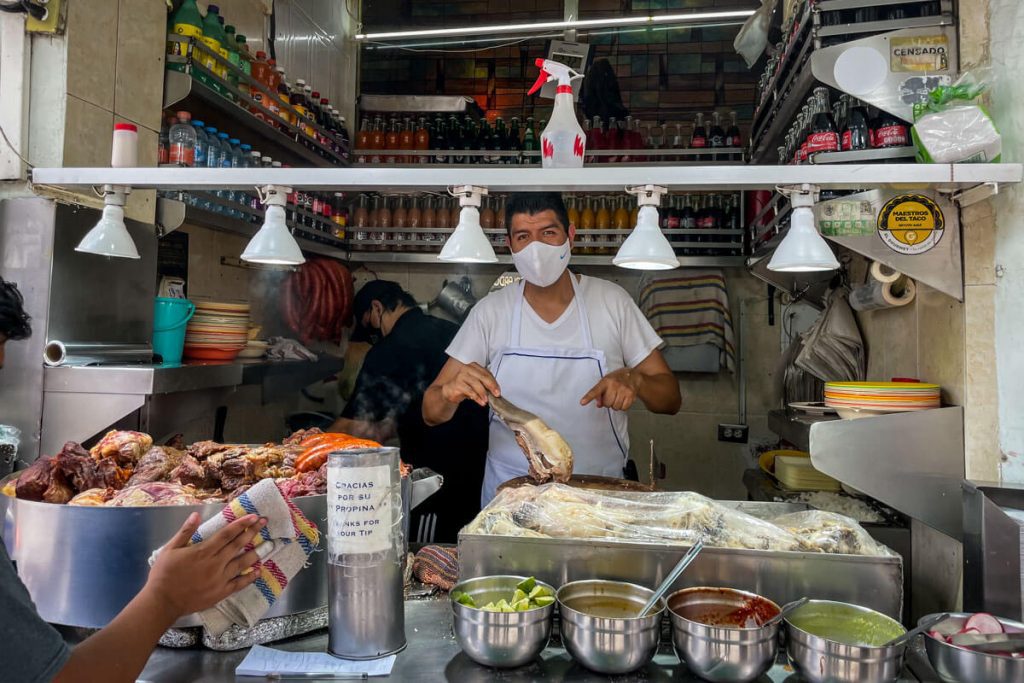 Street Taco Vendor in Mexico City