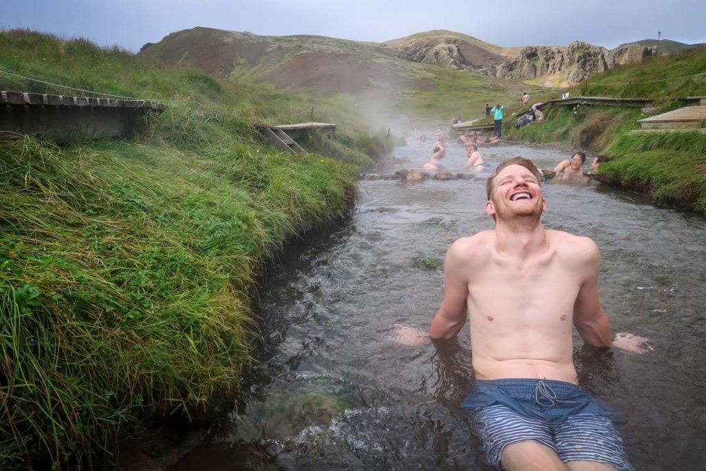 Reykjadalur Hot Spring Thermal River