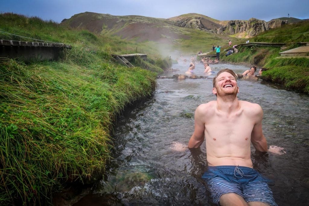 Reykjadalur Hot Spring River