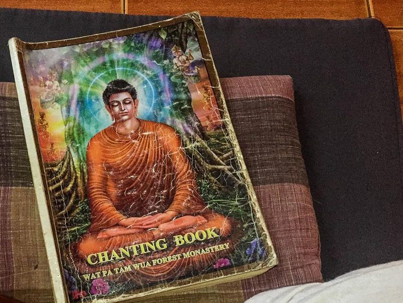 Meditation Retreat Thailand Forest Monastery Wat Pa Tam Wua Chanting Book