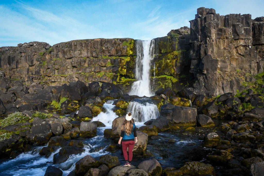 Oxararfoss Falls Iceland