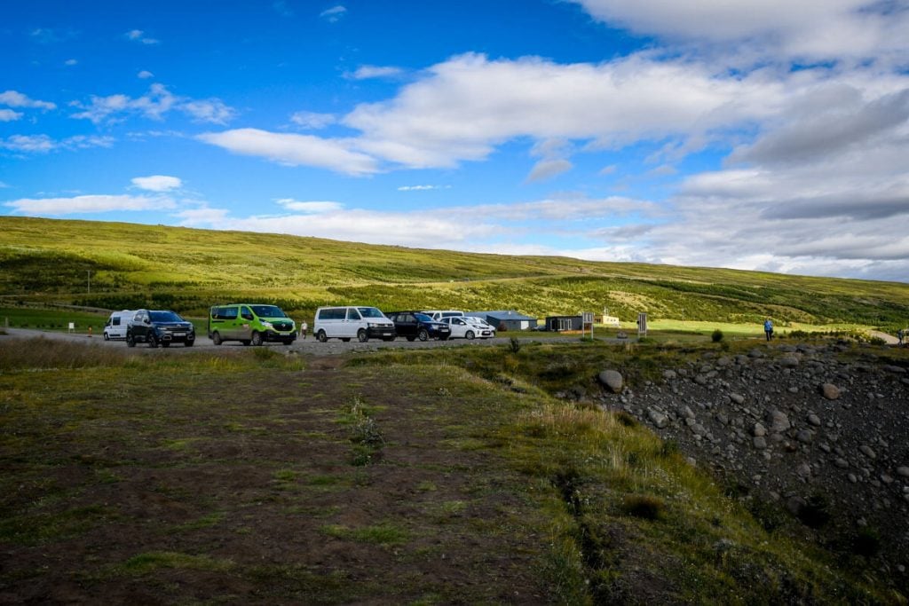 Stuðlagil Canyon Westside parking