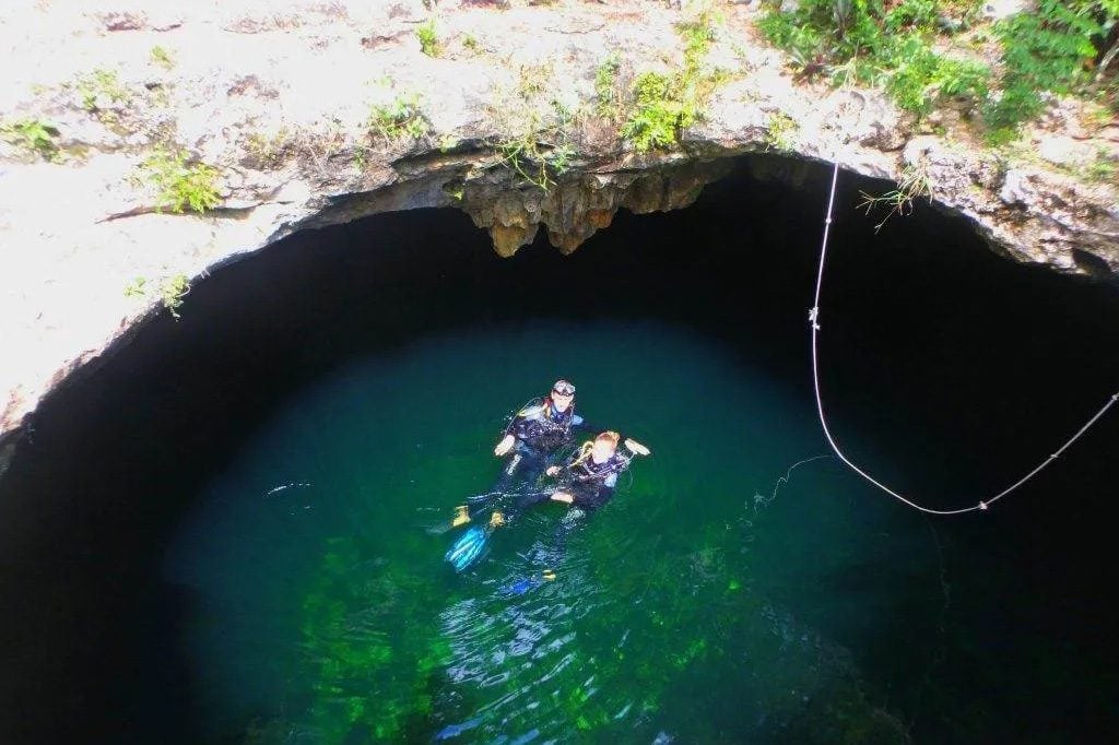 Cenote Calavera - inside