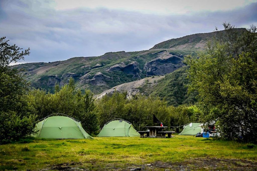 Básar Hut & Campsite in Thorsmork Iceland