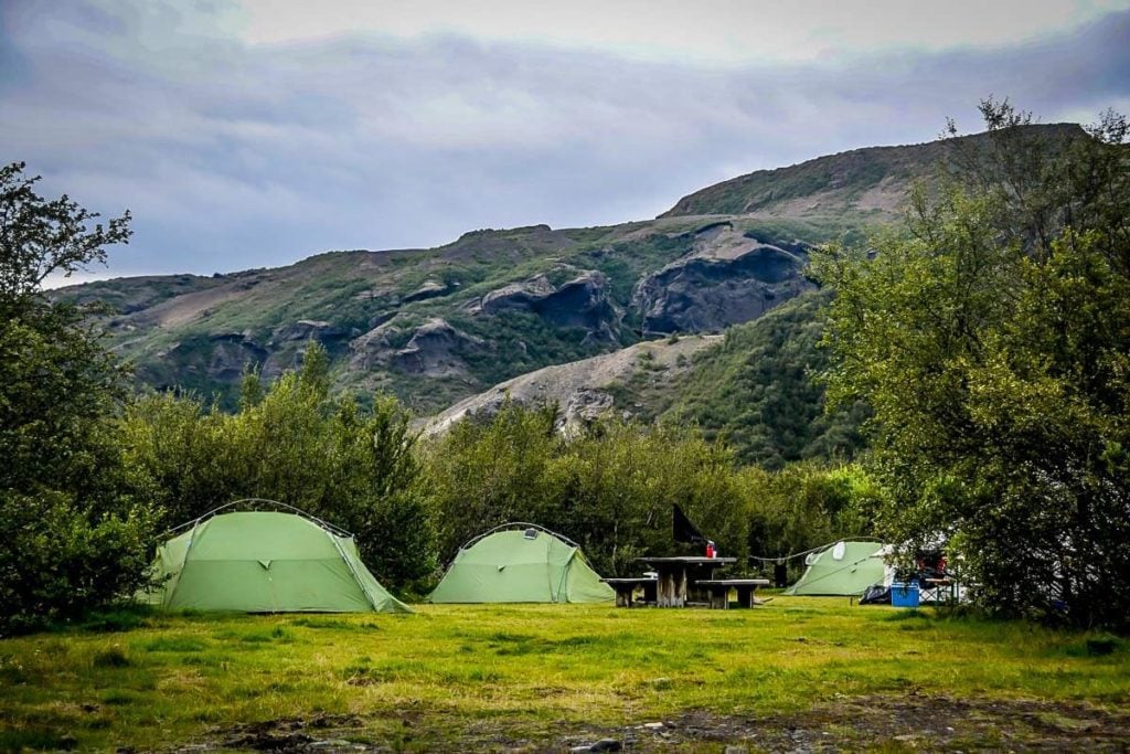 Básar Hut & Campsite in Thorsmork Iceland