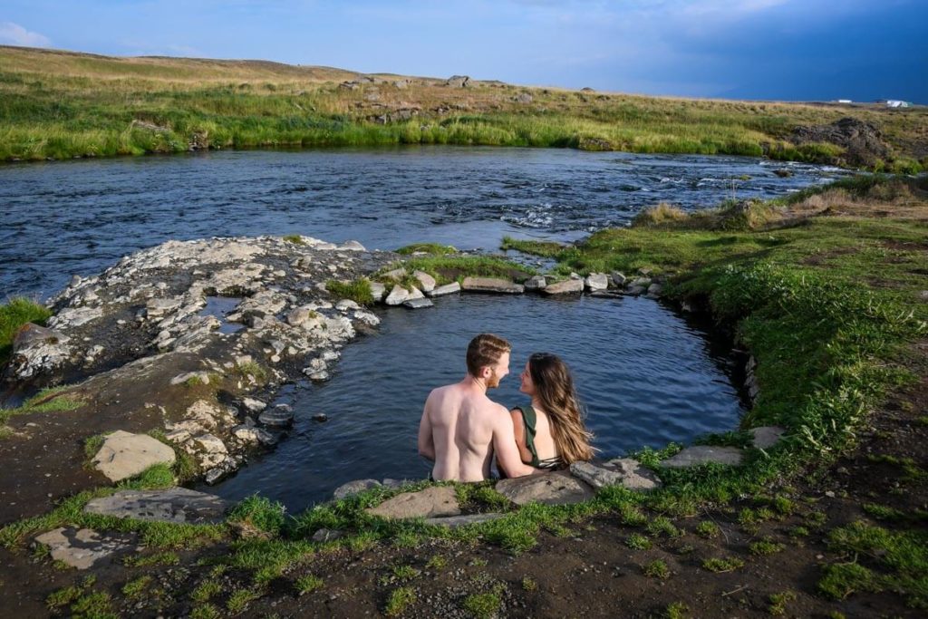 Best Hot Springs in Iceland | Fosslaug Hot Spring