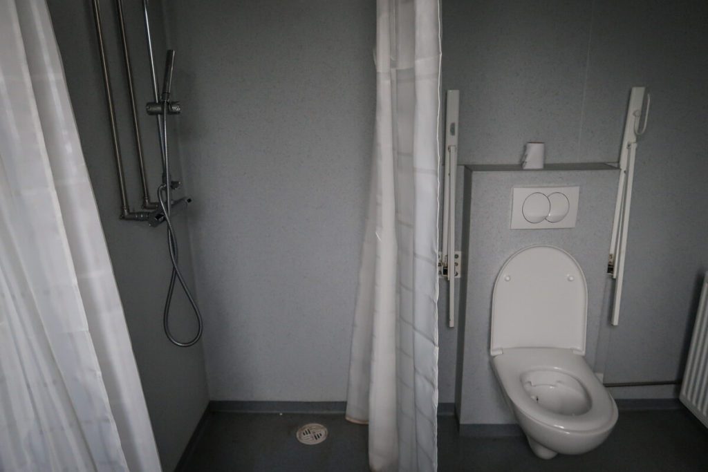 Campsite bathroom in Iceland