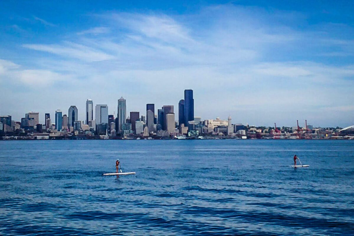 SUP on  Lake Union in Seattle