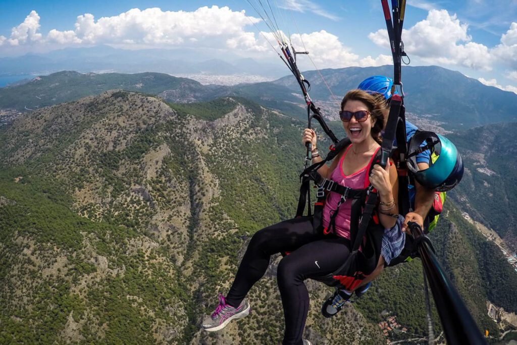 paragliding over Oludeniz Turkey