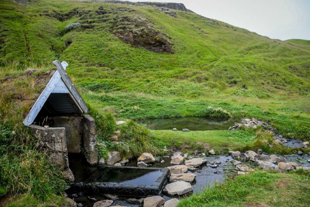 Hrunalaug hot spring Iceland